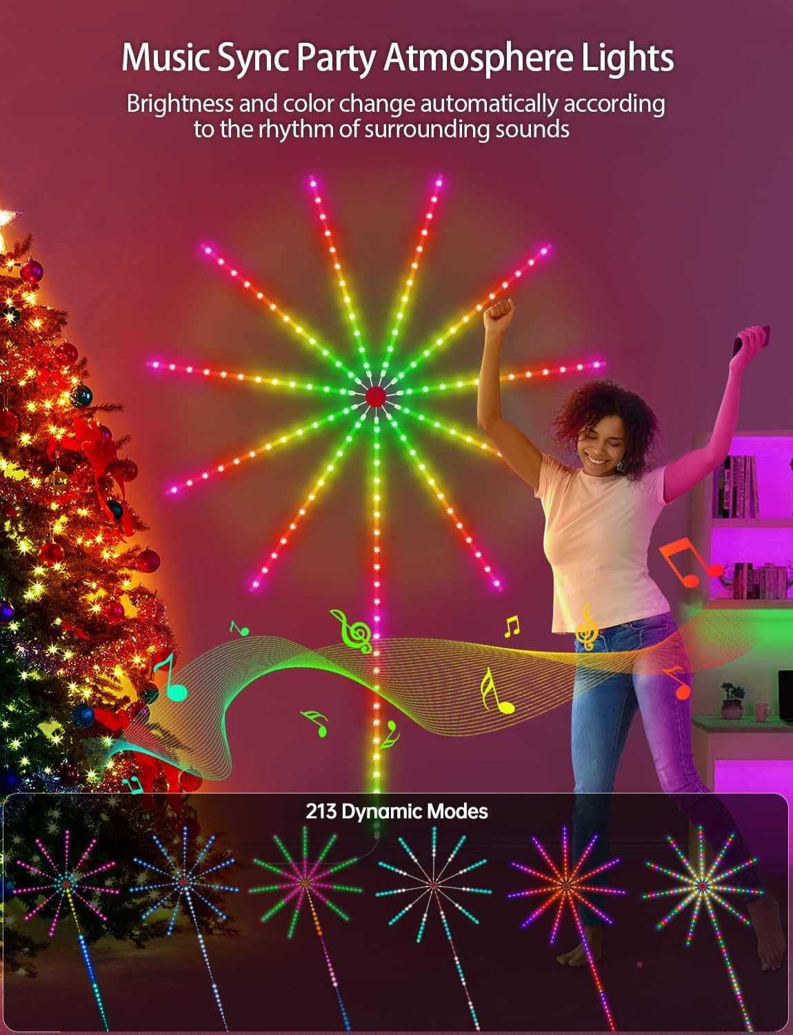 Strivu Smart Firework LED Lights