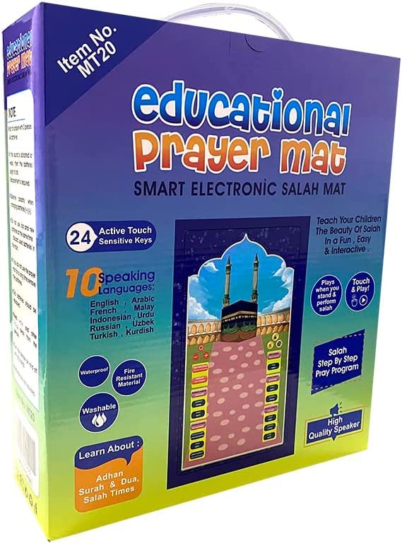 Strivu Educational Prayer Mat for Kids – Interactive Muslim Learning Mat with Audio