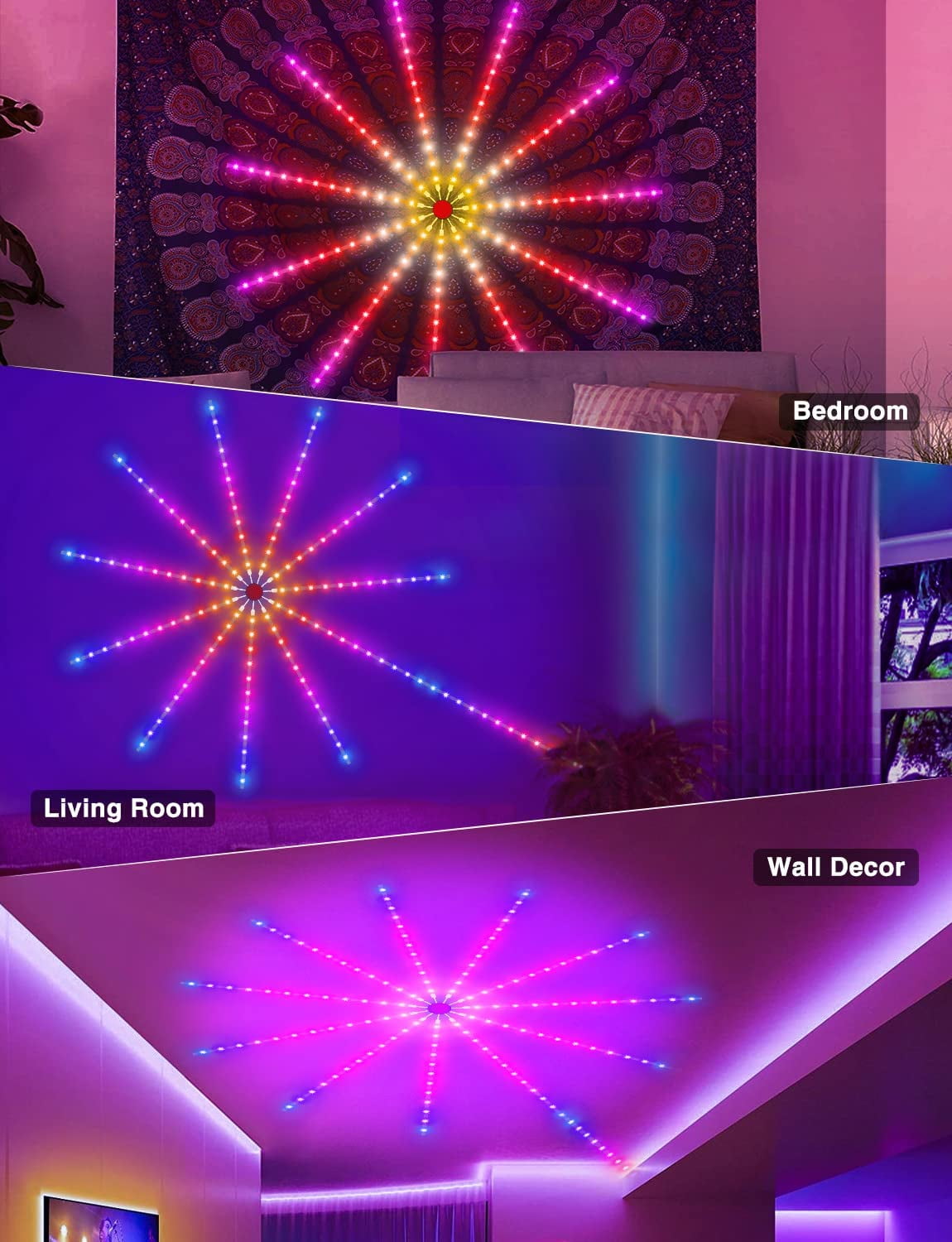Strivu Smart Firework LED Lights