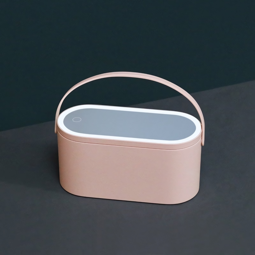 Portable Storage Box with LED Light – Multipurpose Organizer & Handle