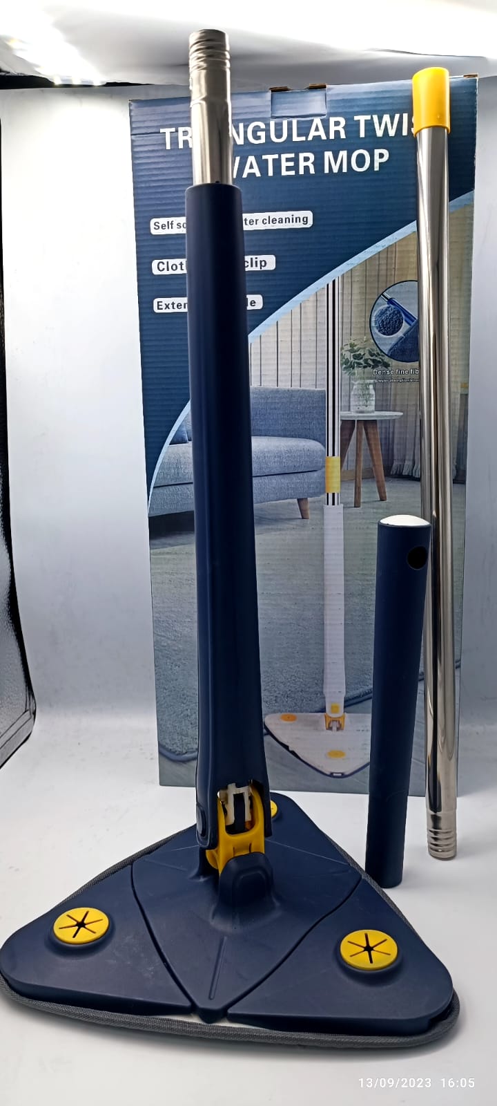 360 Rotating Adjustable Mop – Easy Spin Floor Cleaning System with Bucket Set