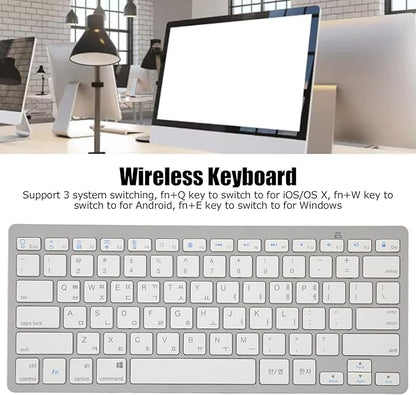 Universal Wireless Keyboard – Compact, Bluetooth-Enabled for Tablets, Phones & PCs