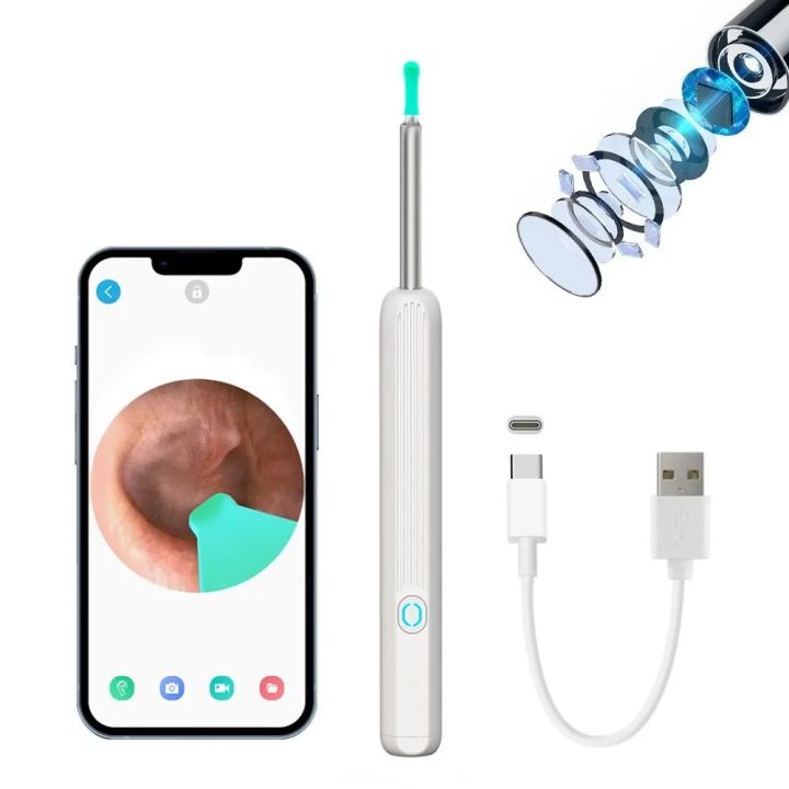 Smart Visual Ear Wax Remover with HD Camera & Replaceable Silicone Tip