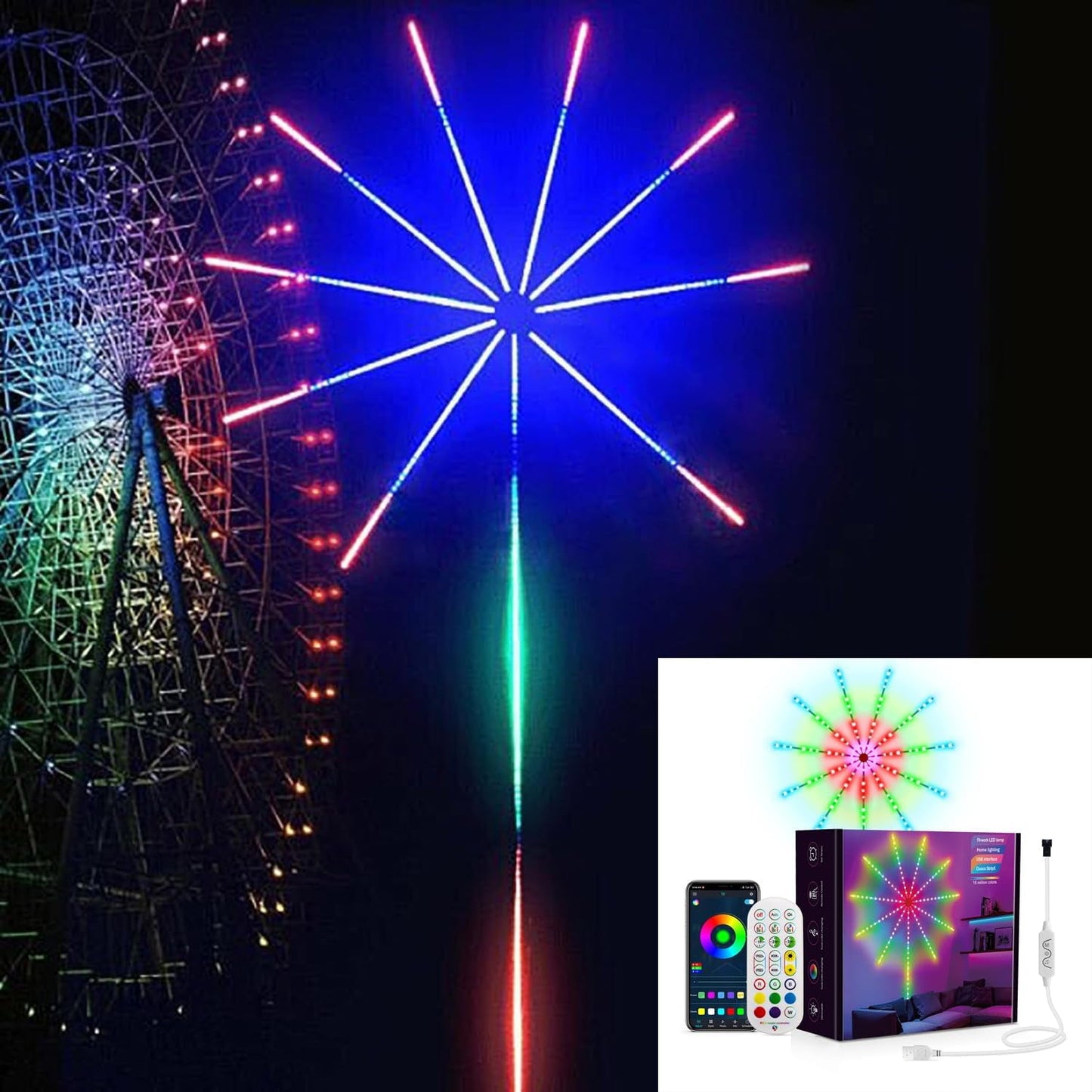 Strivu Smart Firework LED Lights